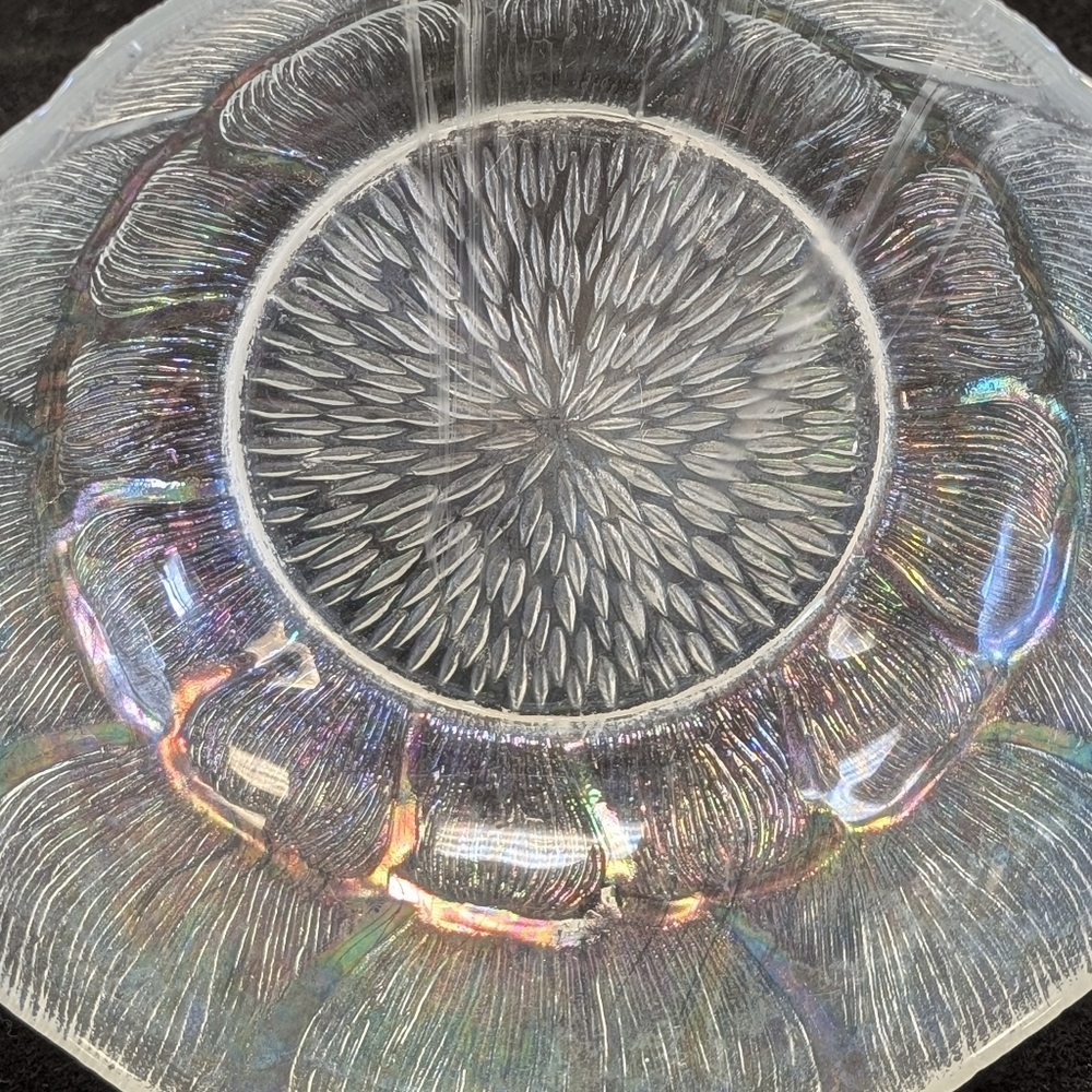 Iridescent Glass Decorative Plate